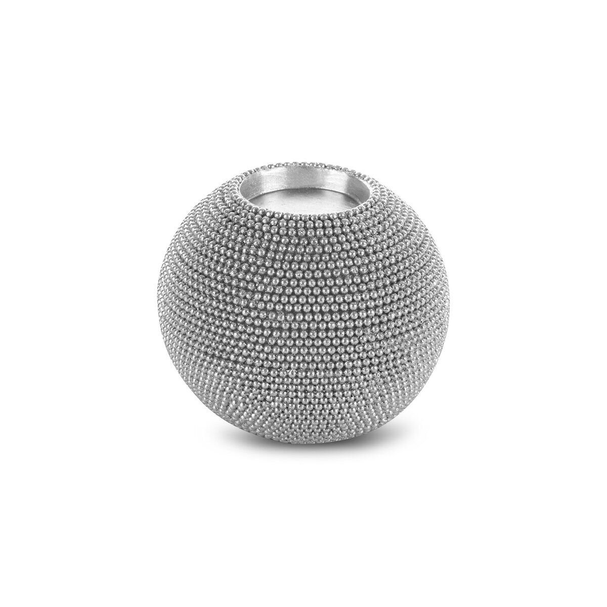 Dekoratiivne küünlajalg Eldo hõbedane 10 x 9 cm