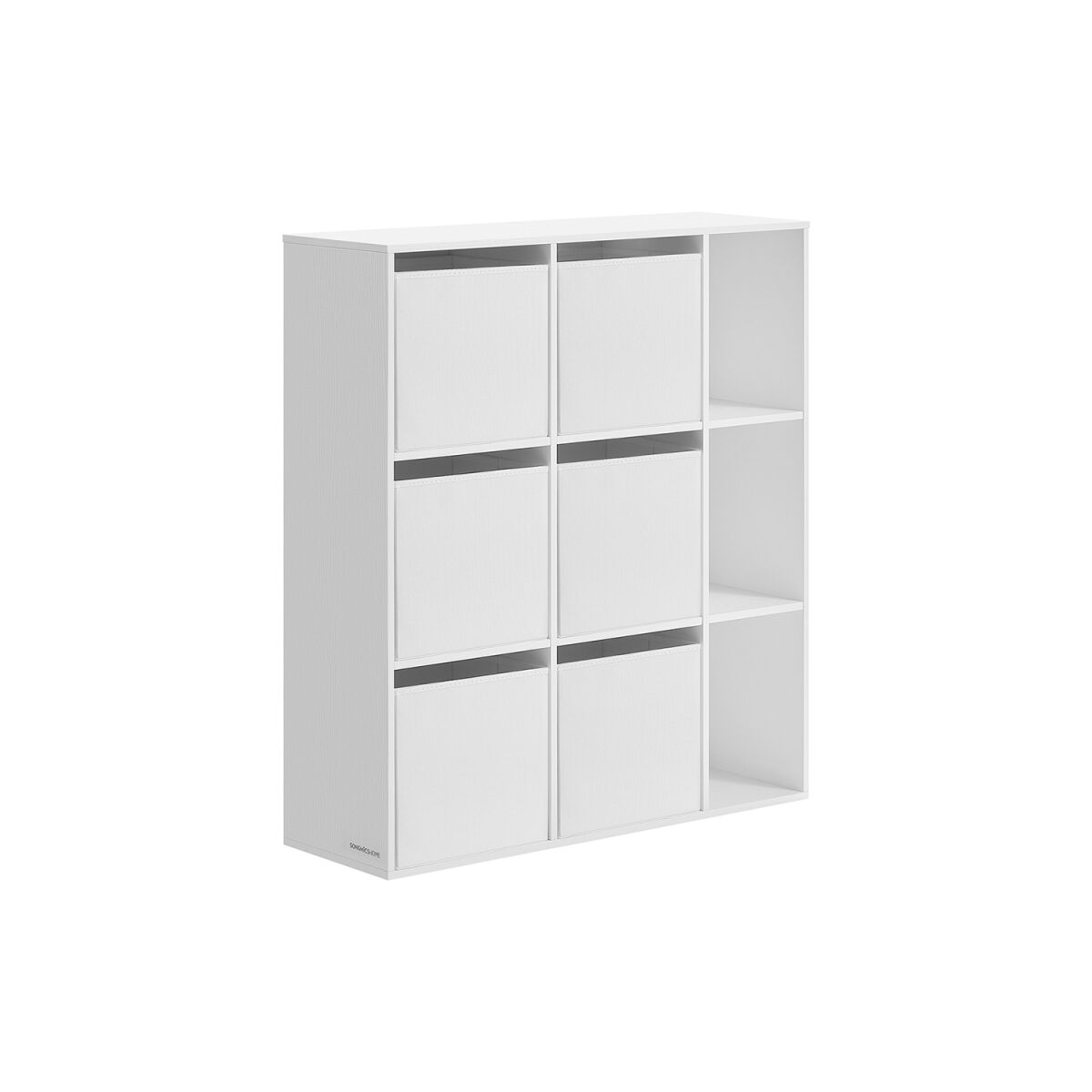 Книжная полка с 9 отделениями 27 x 83 x 91,8 см Белоснежная