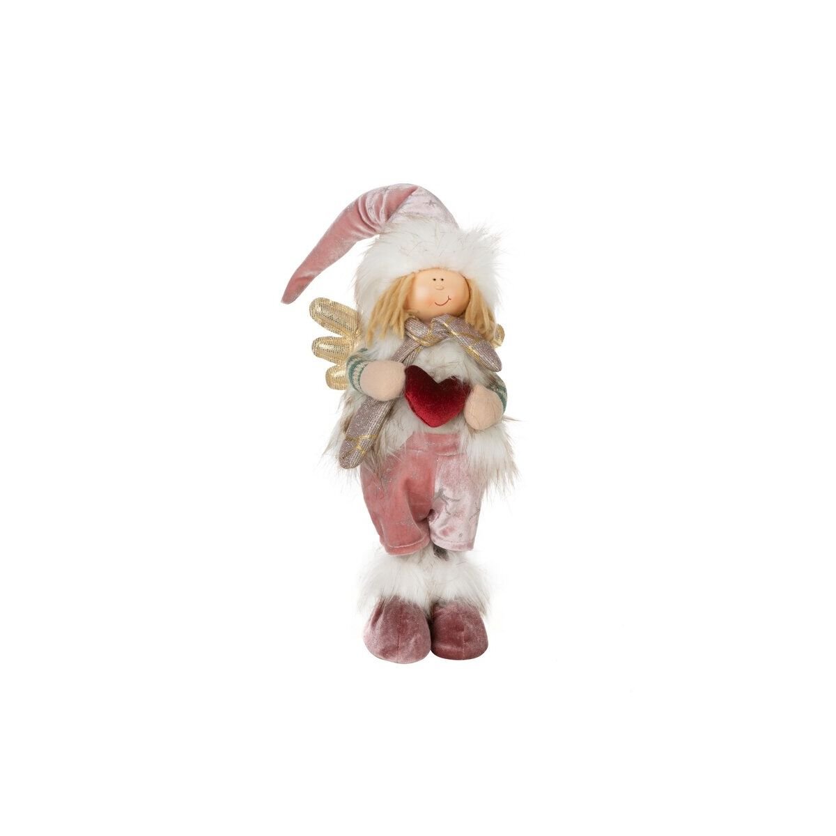 Decorative Holiday Doll 14 x 13 x 51 cm Pink