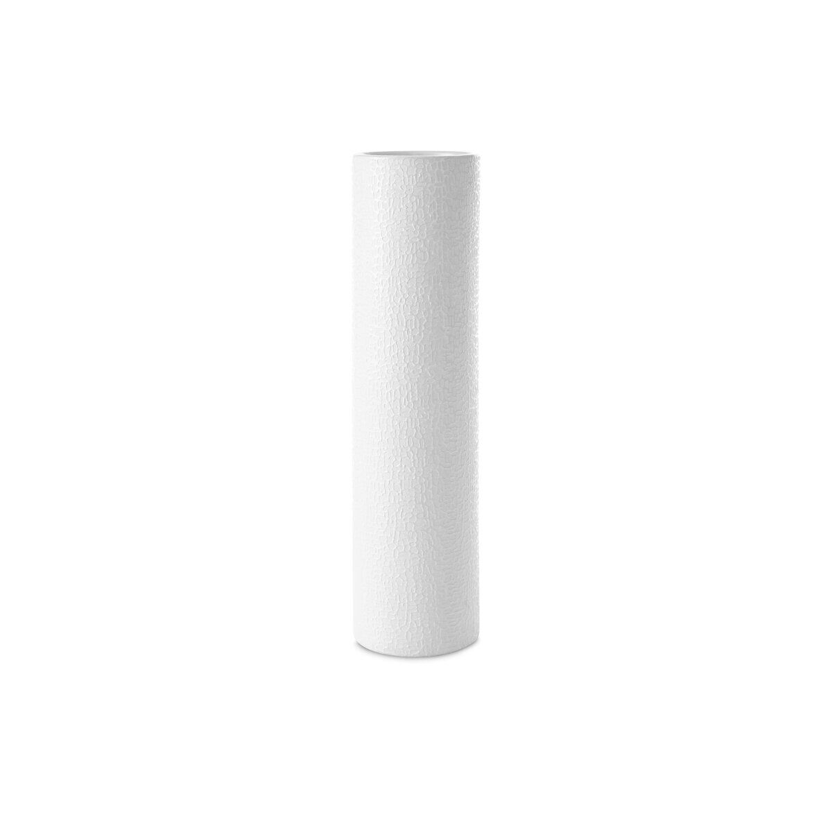 Декоративная ваза RISO, белая Ø13 x 50 см