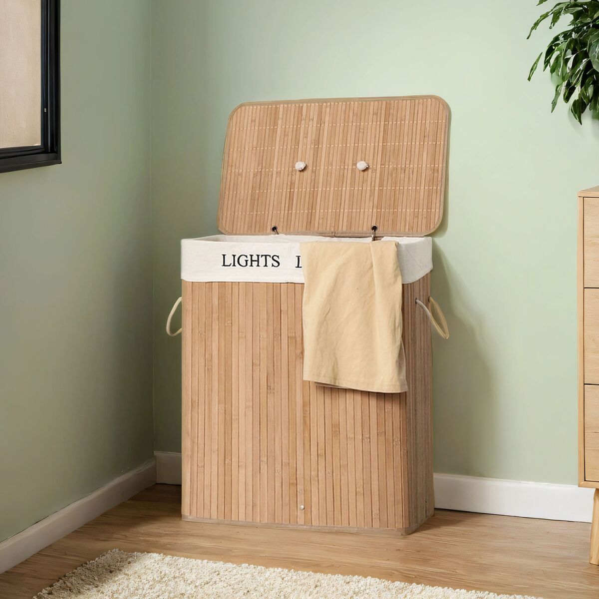 Bamboo Laundry Basket 100 L