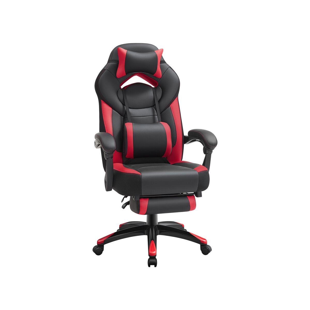 Gaming Chair Faux Leather Black-Red