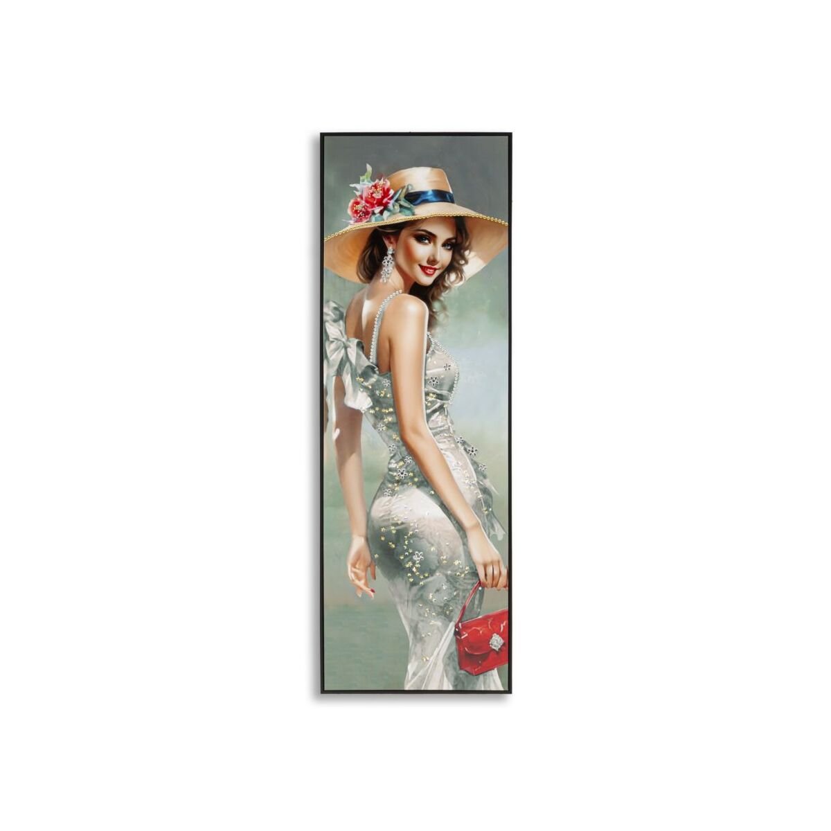 Elegantne lakitud lõuend raamiga -H- CM 52×4,5×152