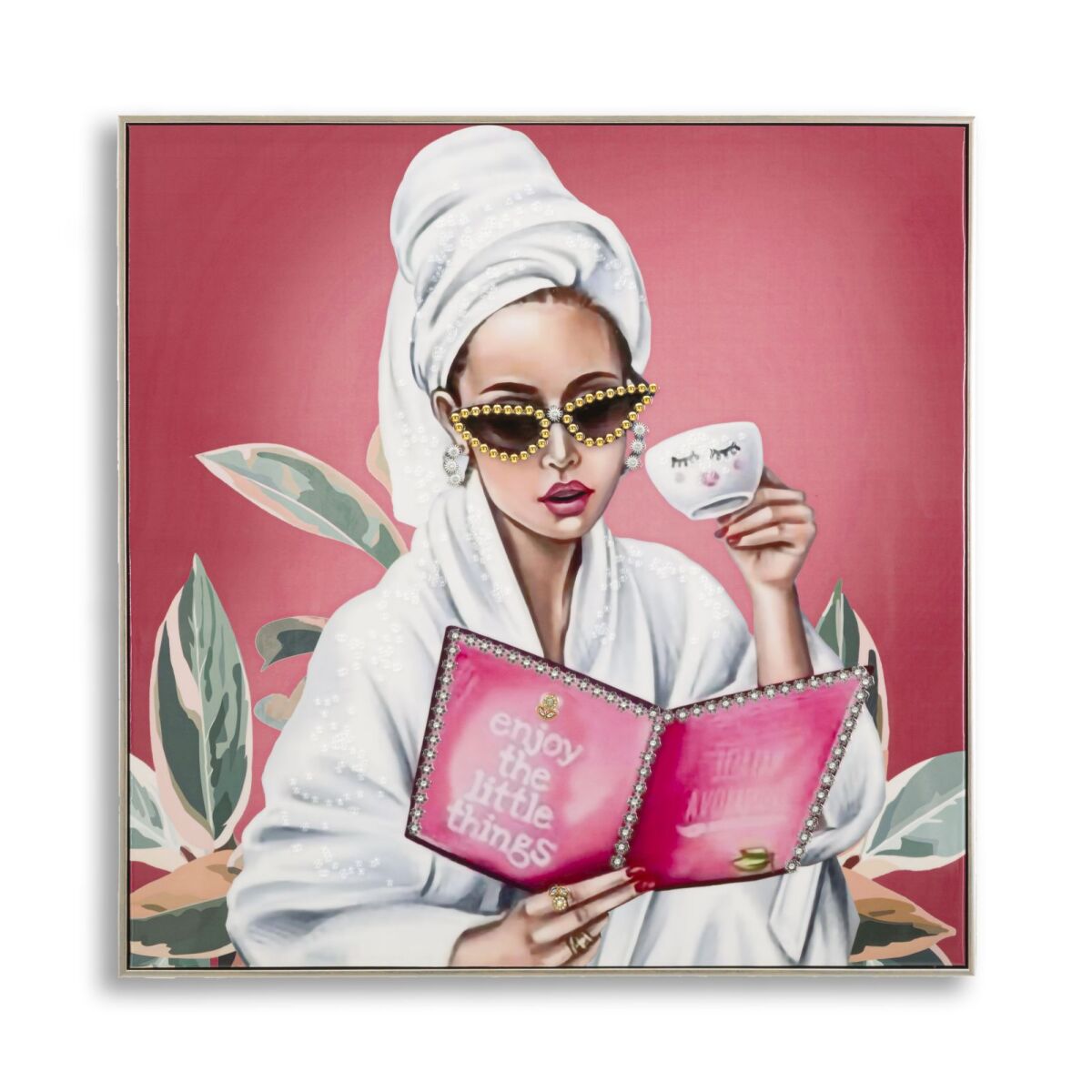 Lakis Lõuend Luksuslik SPA Raamiga -H- 82X4X82 cm