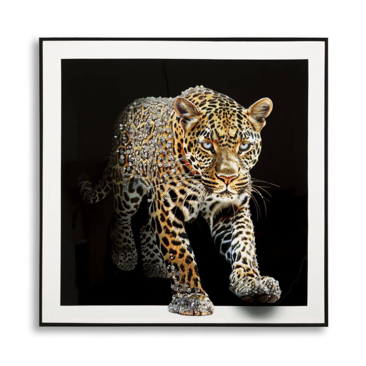 Läikiv Lõuendimaal Jaguar Raamiga -A- 82X4X82 CM