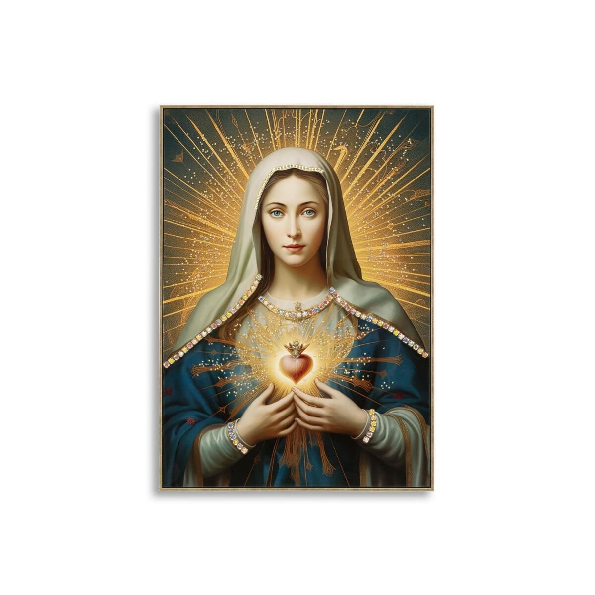 Lõuendimaal Lakk-viimistlusega Madonna -B- Raamitud, 72x4x102 cm