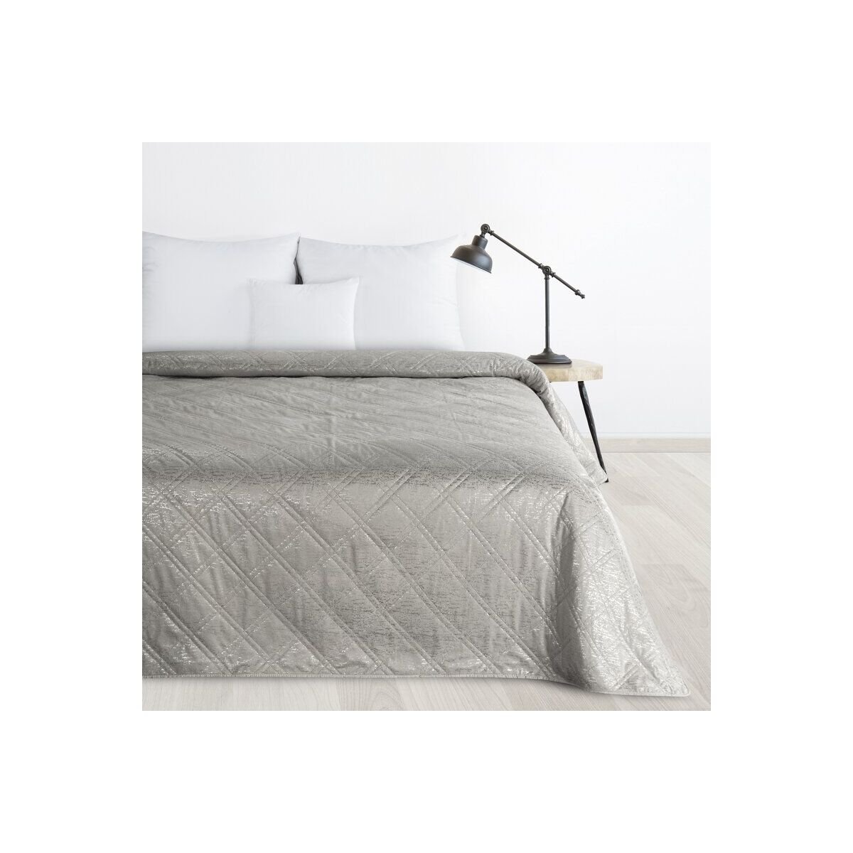 Voodikate D91 LUIZ 170 x 210 cm Hõbedane