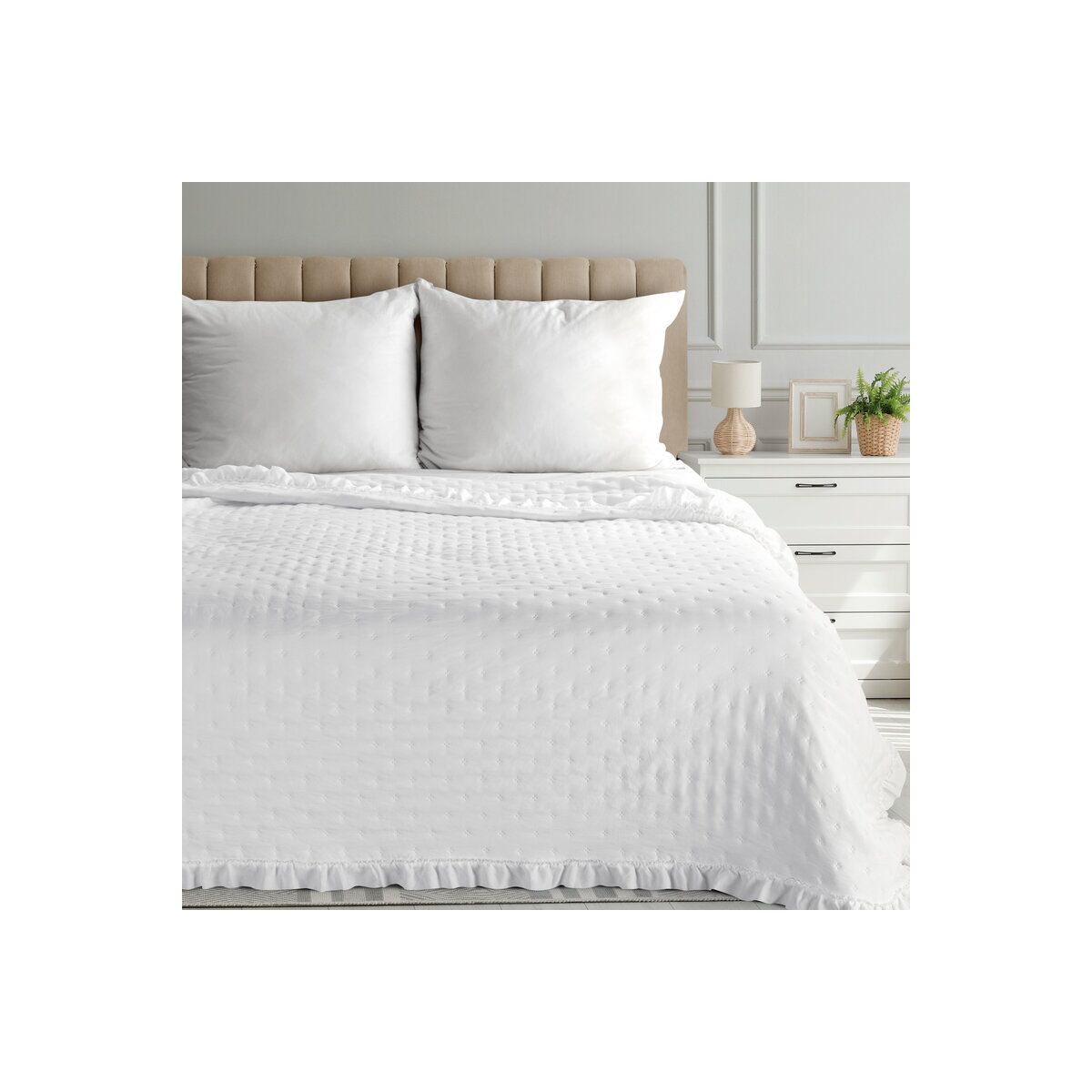 Voodikate LIBI3 170 x 210 cm Valge