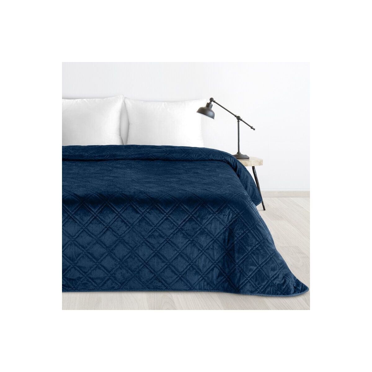 Voodikate D91 LUIZ 8 170 x 210 cm Tumesinine