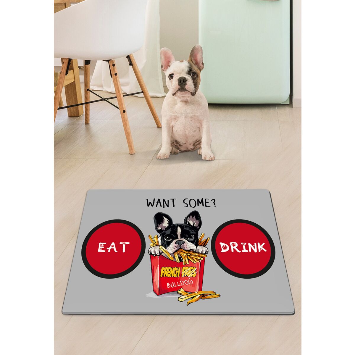 Vastupidav kassi liivamat, 40 x 60 cm, 100% PVC, libisemiskindel alapind