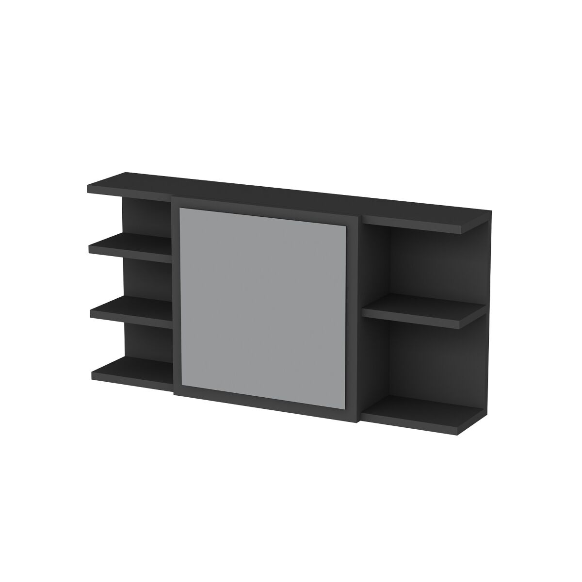 Стильный шкаф для макияжа, антрацитовый, 90 x 45 x 18.4 см