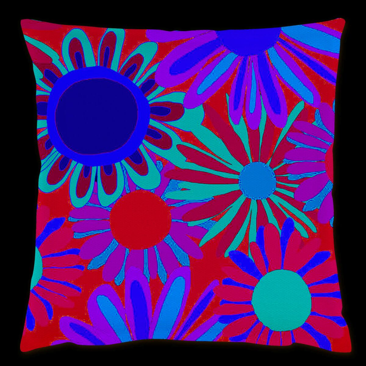 Подушка Мягкая и Стильная (43 x 43 см), 50% Хлопок/50% Полиэстер, Моющаяся и Утюжка, Скрытая Молния, Силиконовый Наполнитель