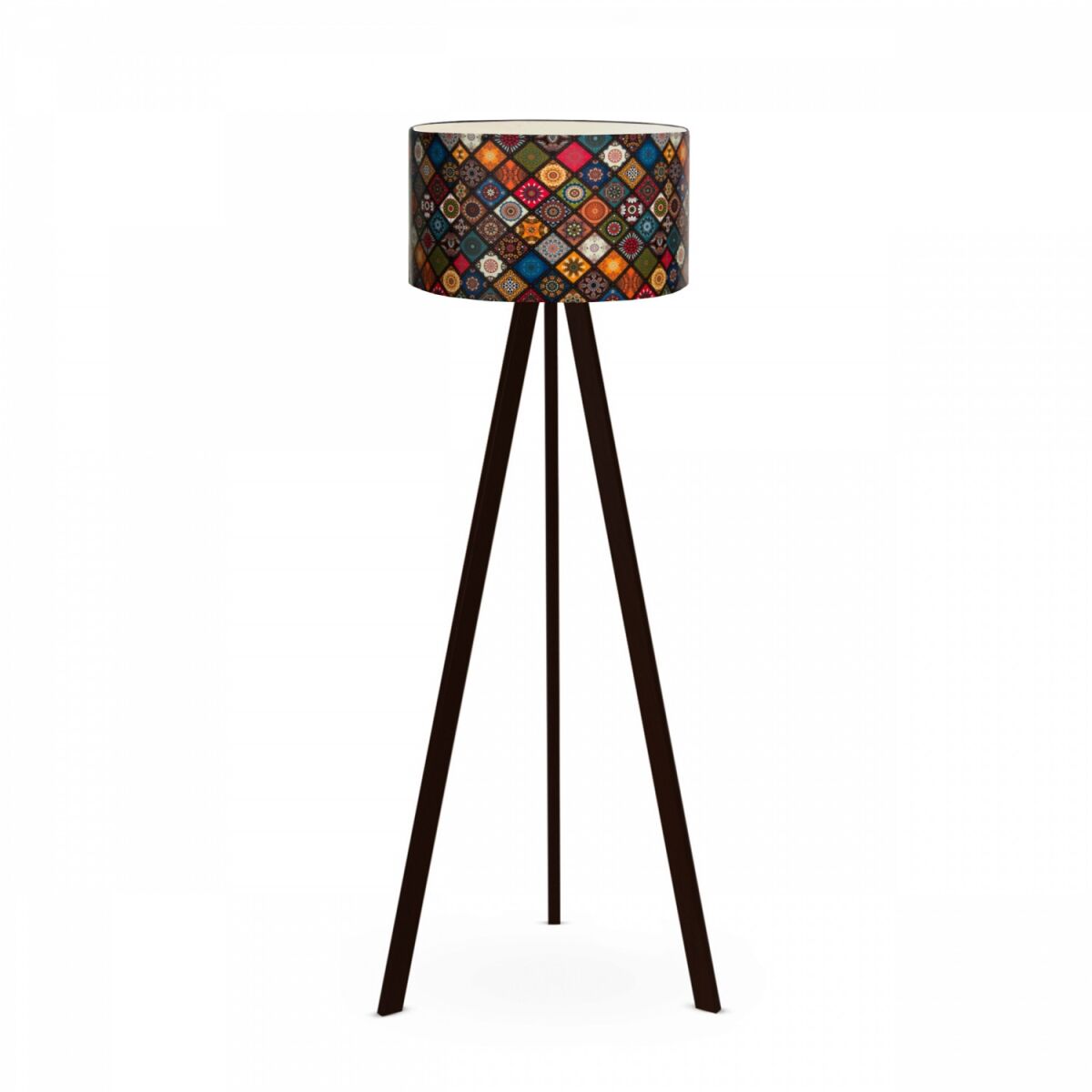Modernne põrandalamp MDF jalgadega, 140 cm kõrge, 21 x 38 cm kuppel