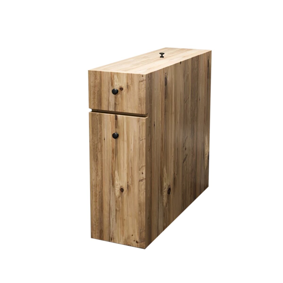 Скандинавский Ванны Шкаф, Цвет Дуб, 20x55x60 см