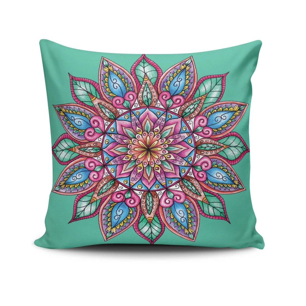 Подушка «Soft & Stylish» 43×43 см, 50% хлопок/50% полиэстер, машинная стирка, силиконовый наполнитель, скрытая молния