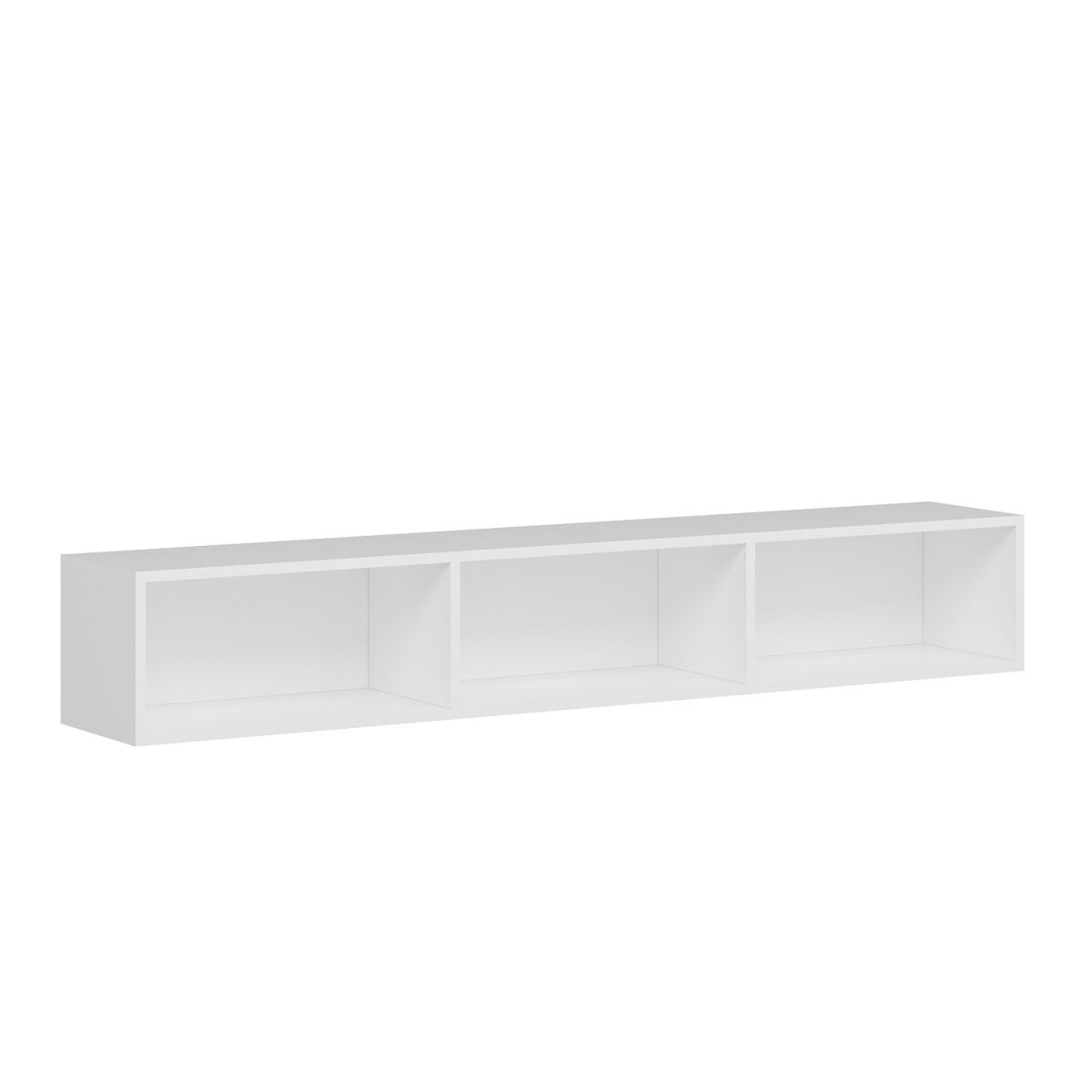 Стильная белая ТВ-тумба, 180 см x 30 см x 32 см