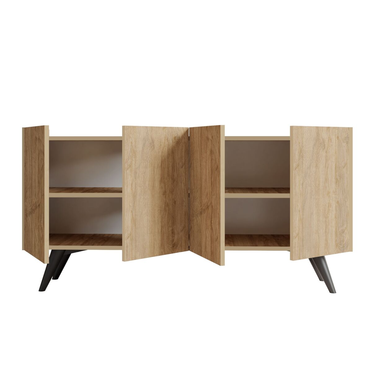 Kaasaegne Tammepuust Konsoollaud, 150 cm