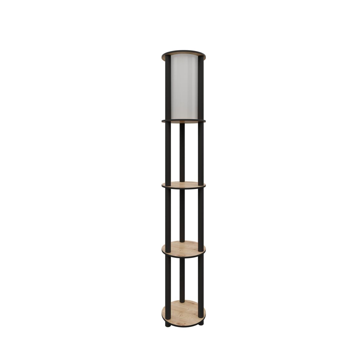 Elegantsed pähklist põrandalamp, 150 cm kõrgune, käsitööpaberi ja MDF-keretüübiga, E27 pirnipesa (maksimaalne 40W), stiilne valgustus kaasaegsele kodusisustusele, IP20 kaitseklass.
