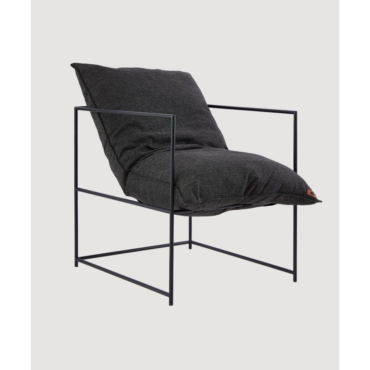Stylish Wing Chair, Anthracite, 86 x 71 x 67 cm