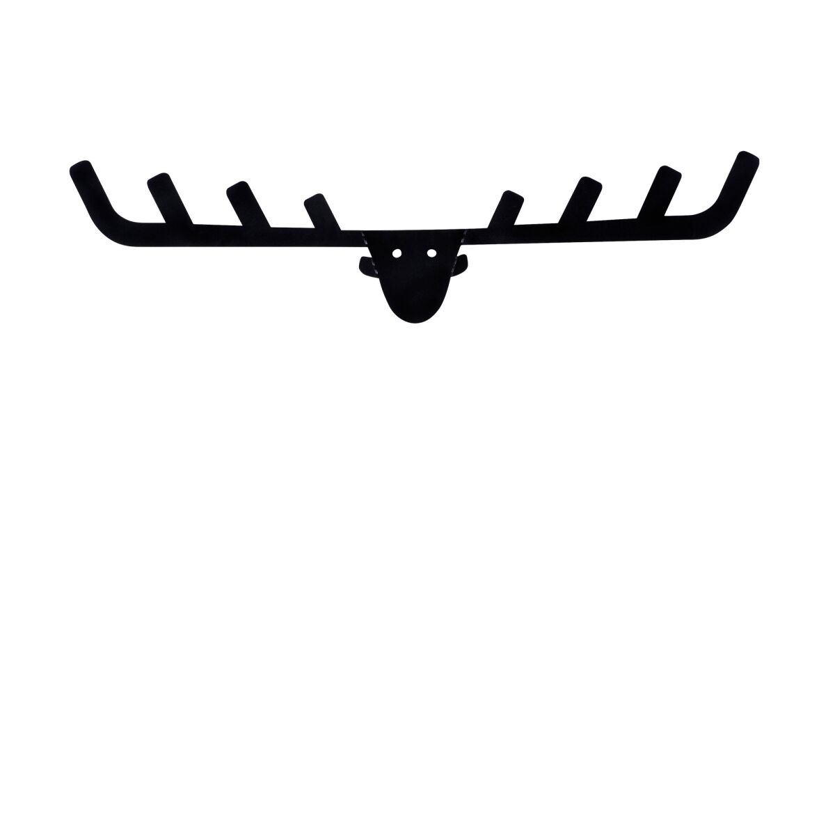 Vastupidav metallist seinakonks, must, 66 x 17 cm