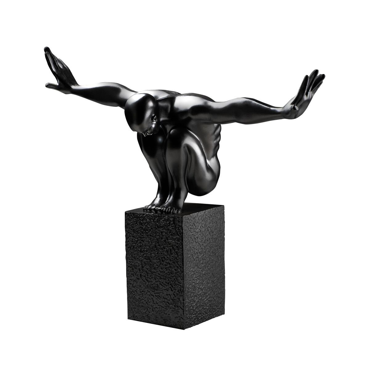 Ручная Роспись Декоративный Объект, Черный, 50 x 43 x 20 см