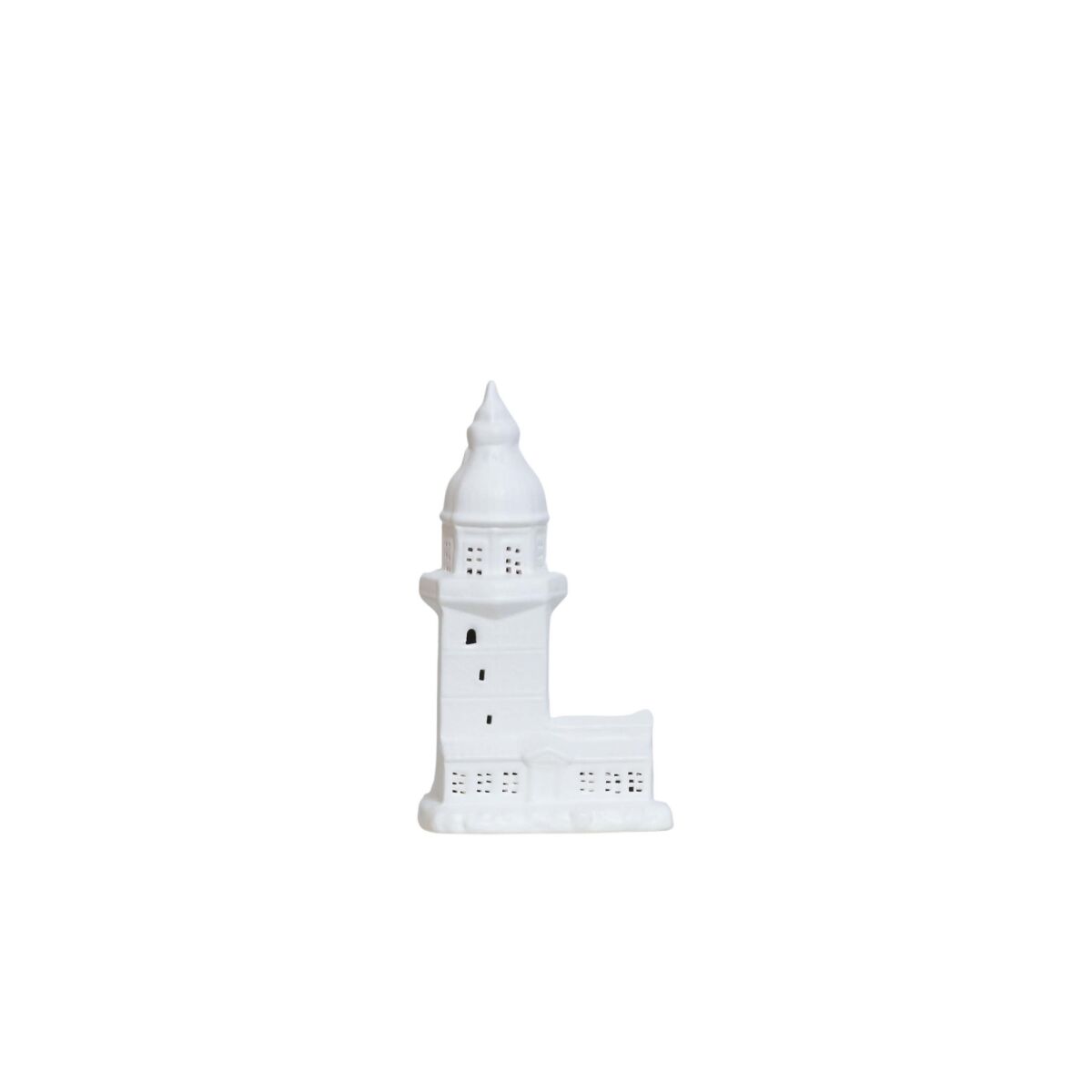 Elegantne valge keraamiline dekoratiivese, 18 x 8 x 27,5 cm