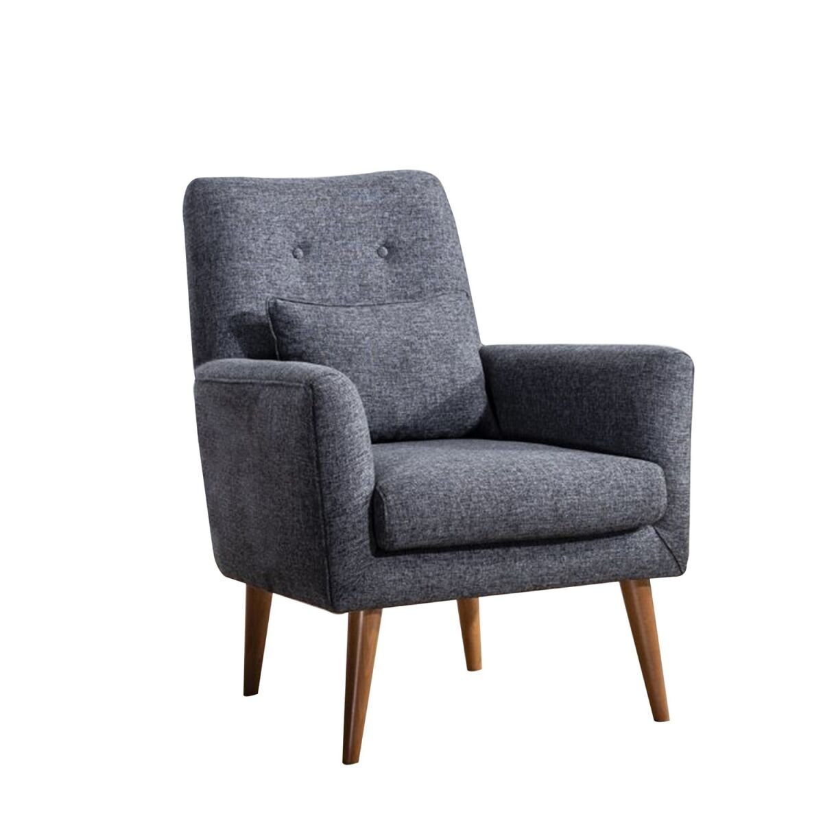 Modern Wing Chair, Dark Grey, 72 x 66 x 97 cm