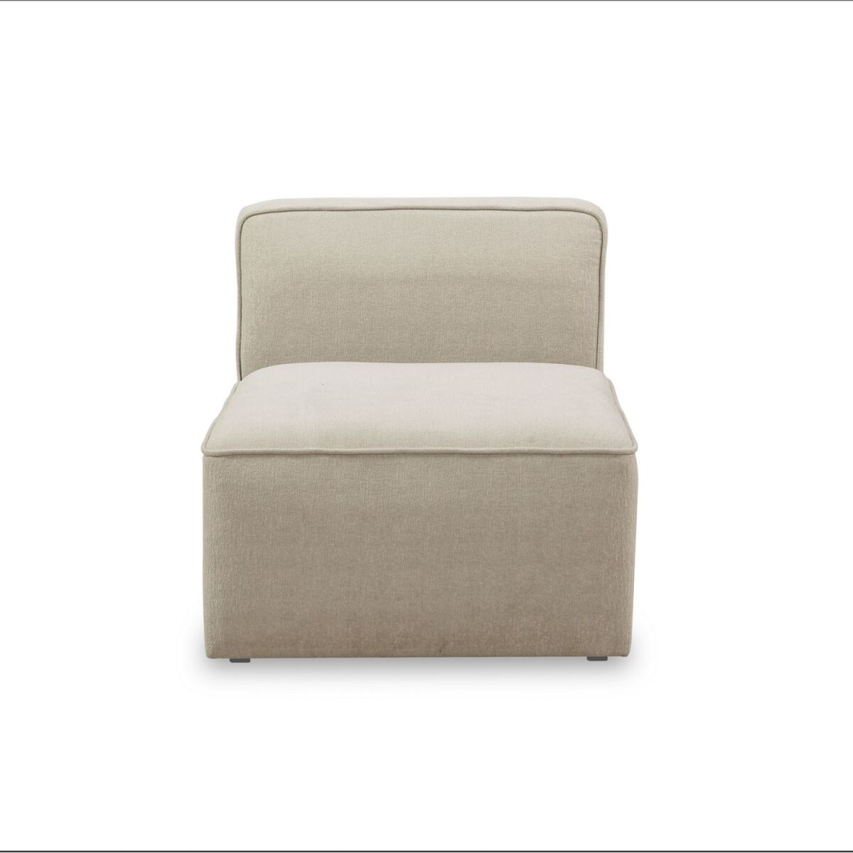 Elegant 1-Seat Sofa, Cream Color, 70 x 90 x 69 cm
