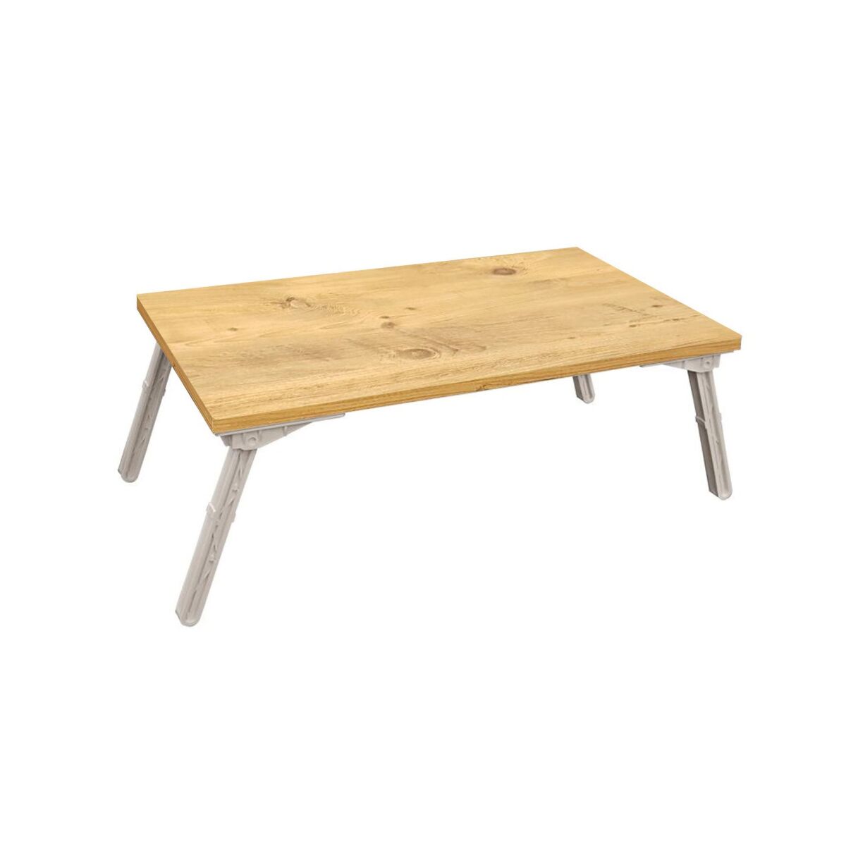 Industrial Laptop Standing Desk, Atlantic Pine & White, 60 x 24.5 x 35 cm