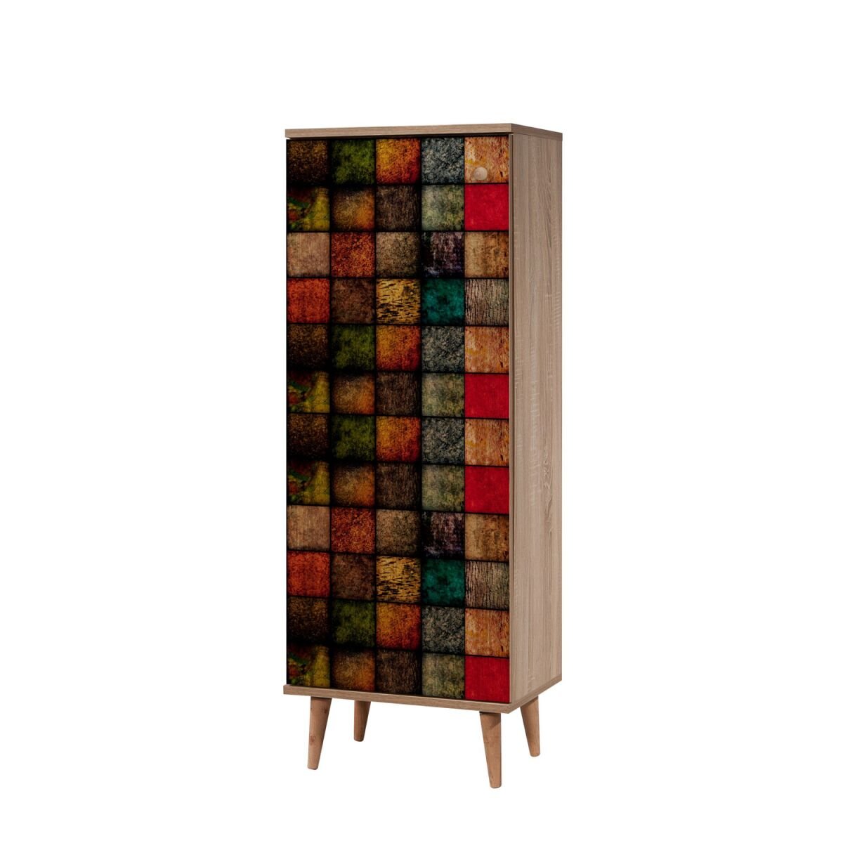 Moodne kingakapp, Sonoma tamm, 50 x 135 x 38 cm