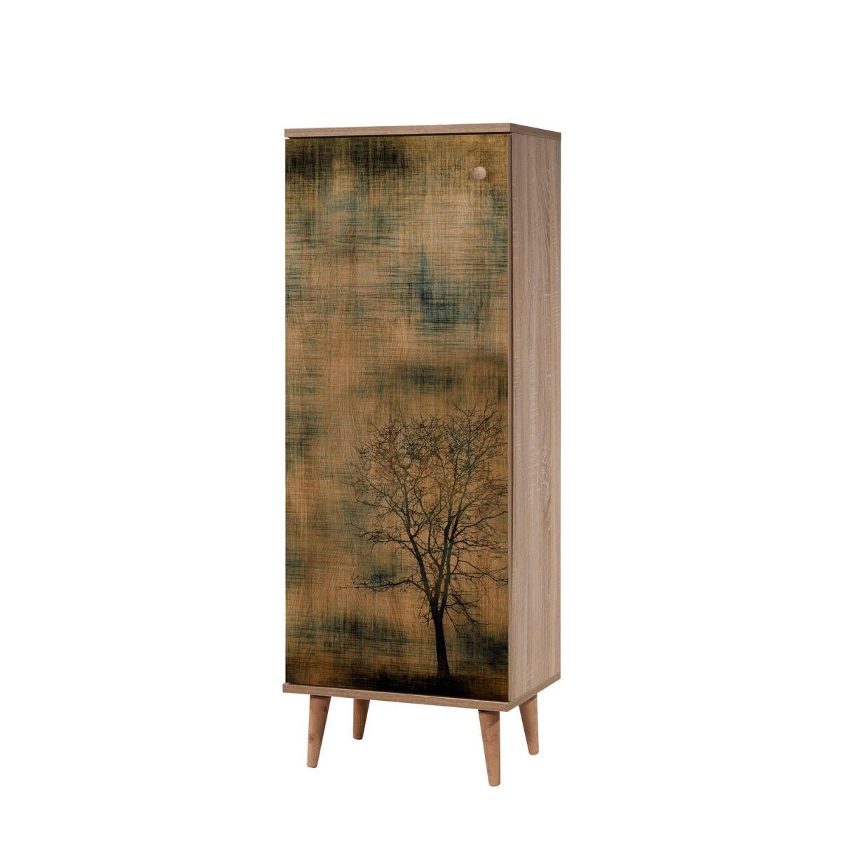Elegantne kingakapp, Sonoma tamm, 50 x 135 x 38 cm