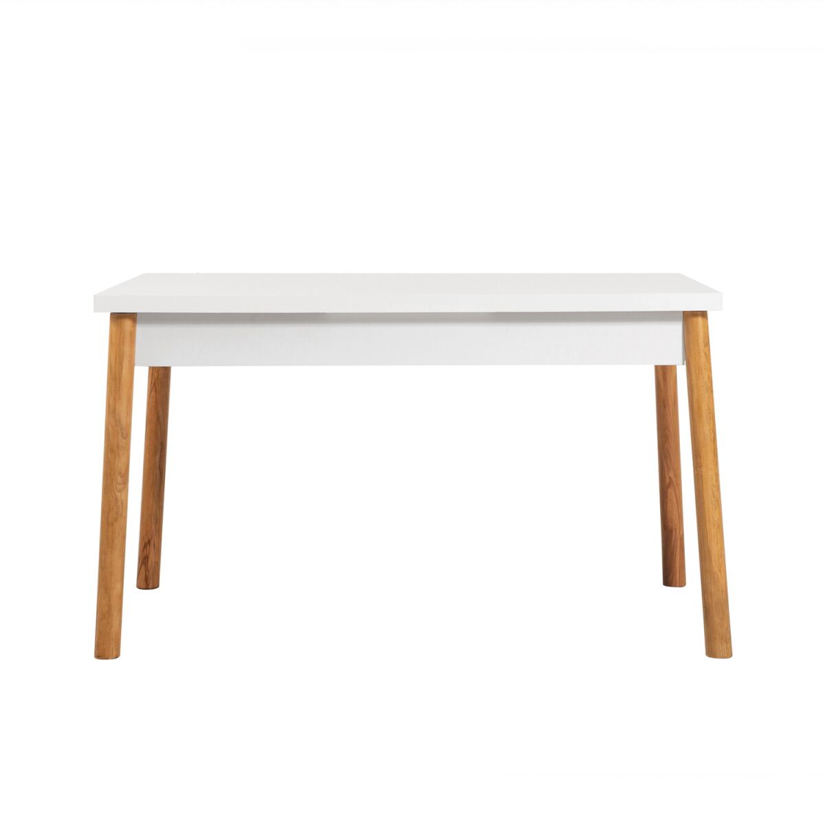 Scandinavian Dining Table, 120 cm, Atlantic Pine & White