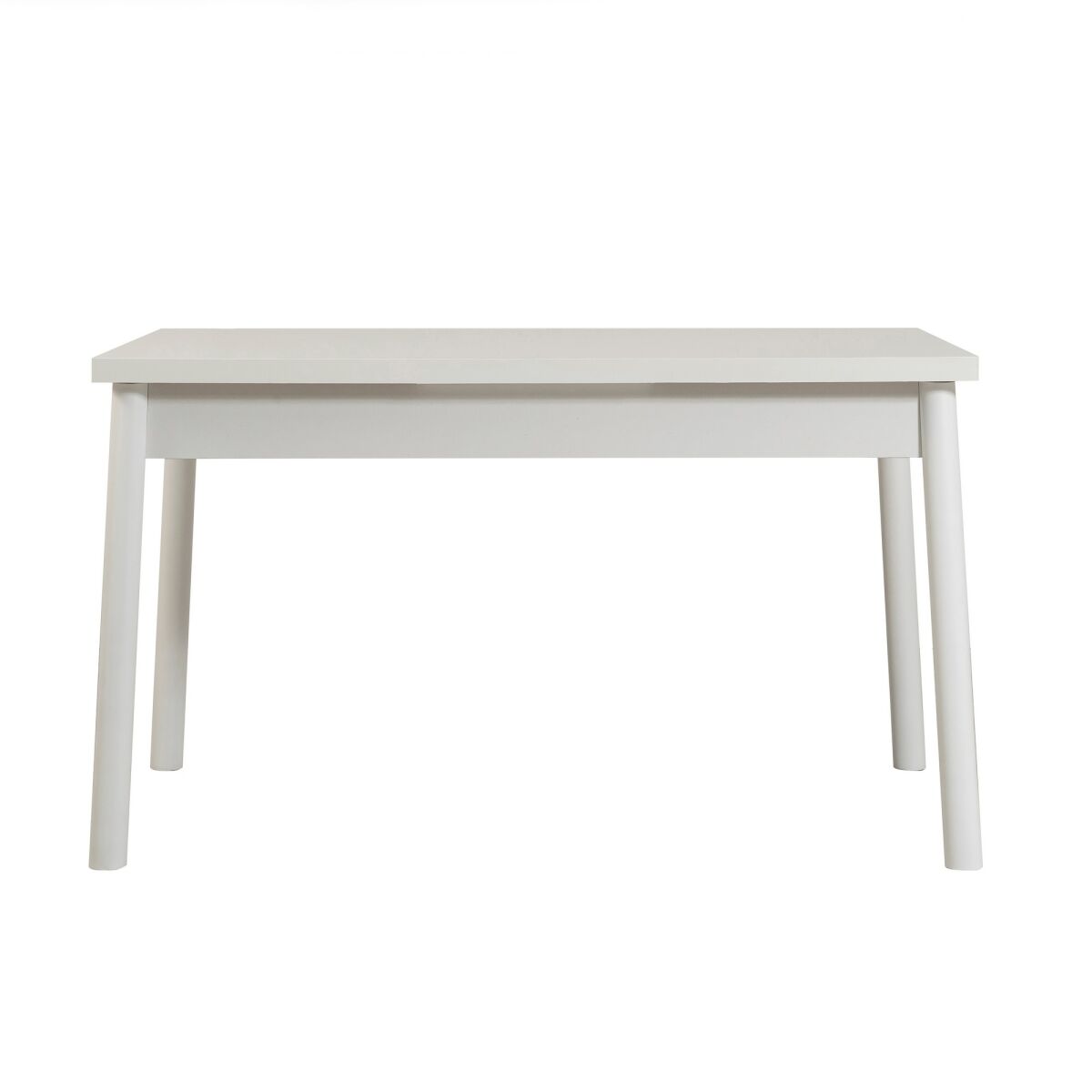 Scandinavian Dining Table, White, 120 x 75 x 77 cm