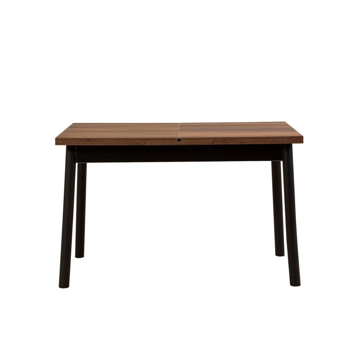 Раскладной обеденный стол, черный, 120-153 x 75 x 77 см