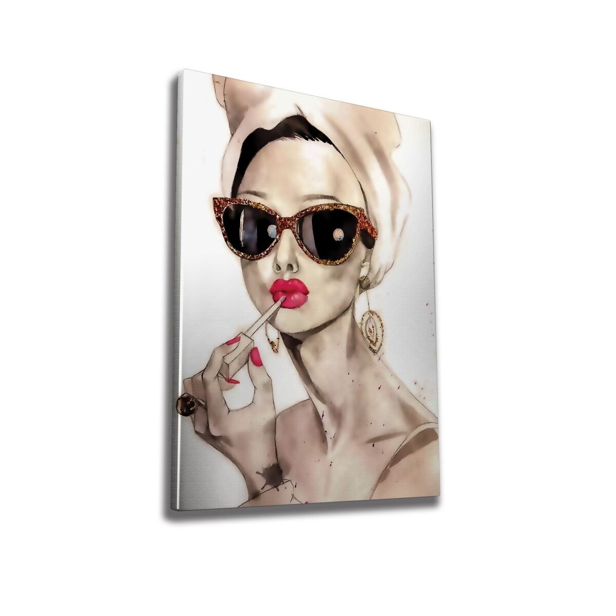 Stunning Decorative Canvas Painting, 50 x 70 cm, 50% Cotton/50% Polyester, Digital Print on Canvas, Framed with 2 x 3 cm Wooden Frame