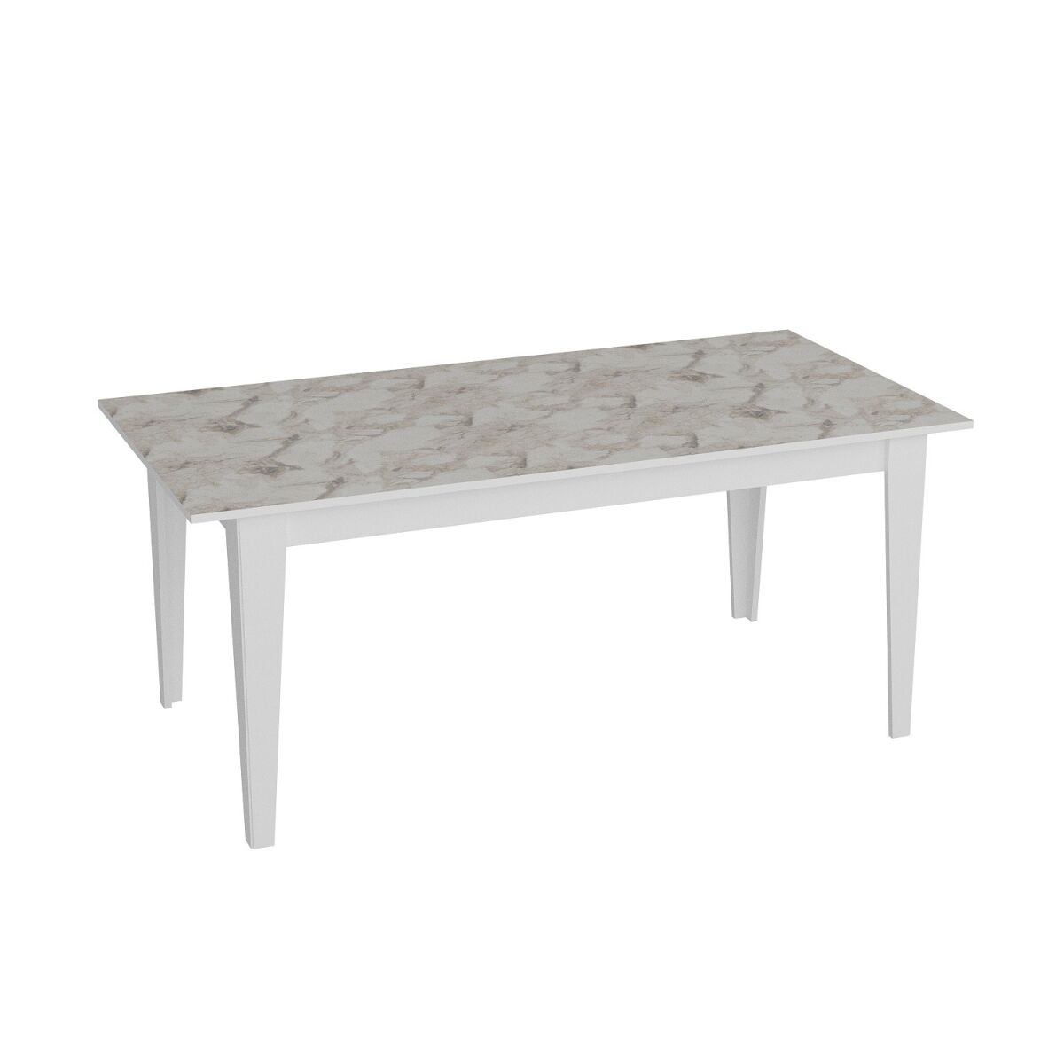 Modern Marble Pattern Dining Table, 180 x 90 x 76.8 cm