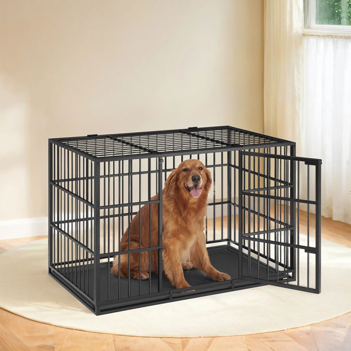 Клетка для собак 122 x 75 x 80 см с выдвижным поддоном