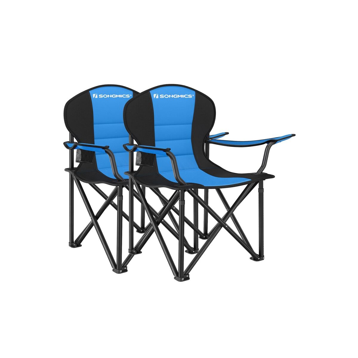Padded Camping Chairs, Set of 2