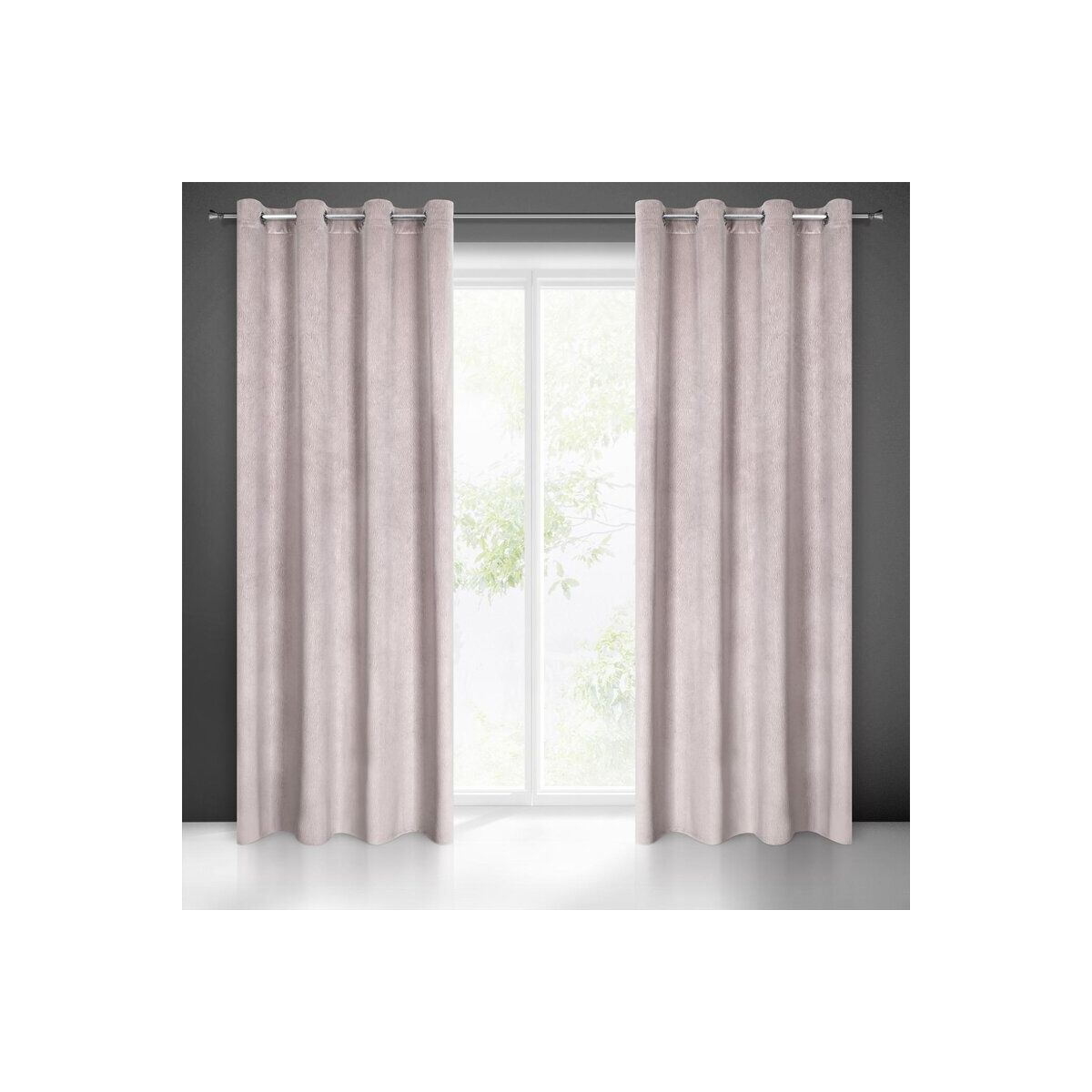 Ready Curtain Lili 140 x 250 cm Powder Pink