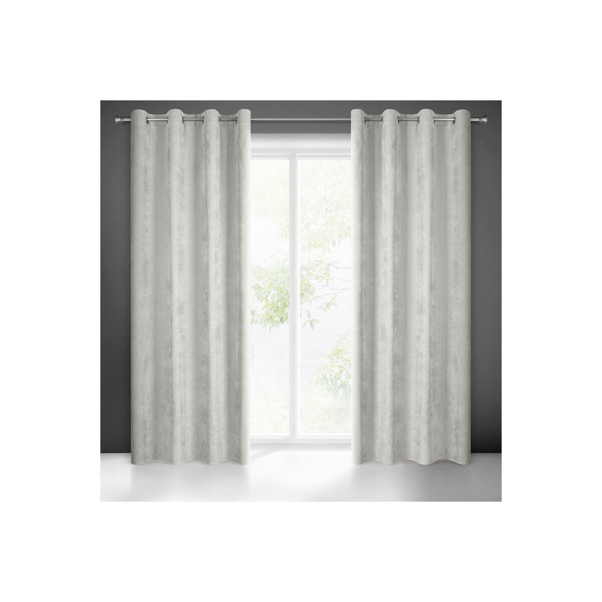 Ready Curtain JULIE 140 x 250 cm Light Grey