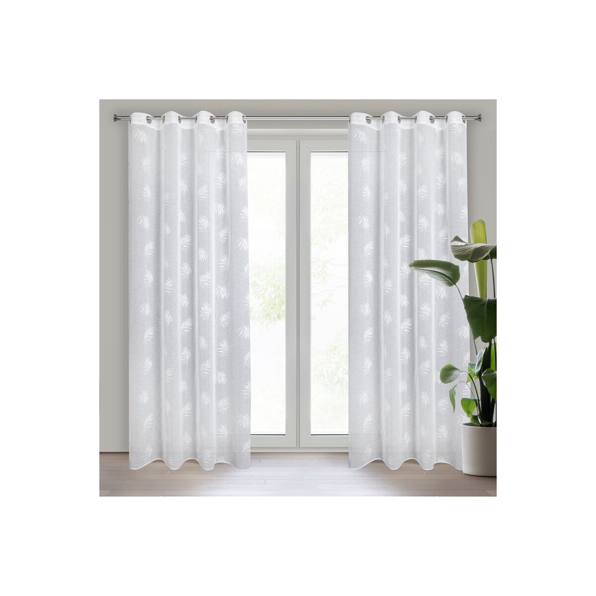 Jessi Ready-Made Blackout Curtain 140 x 260 cm White
