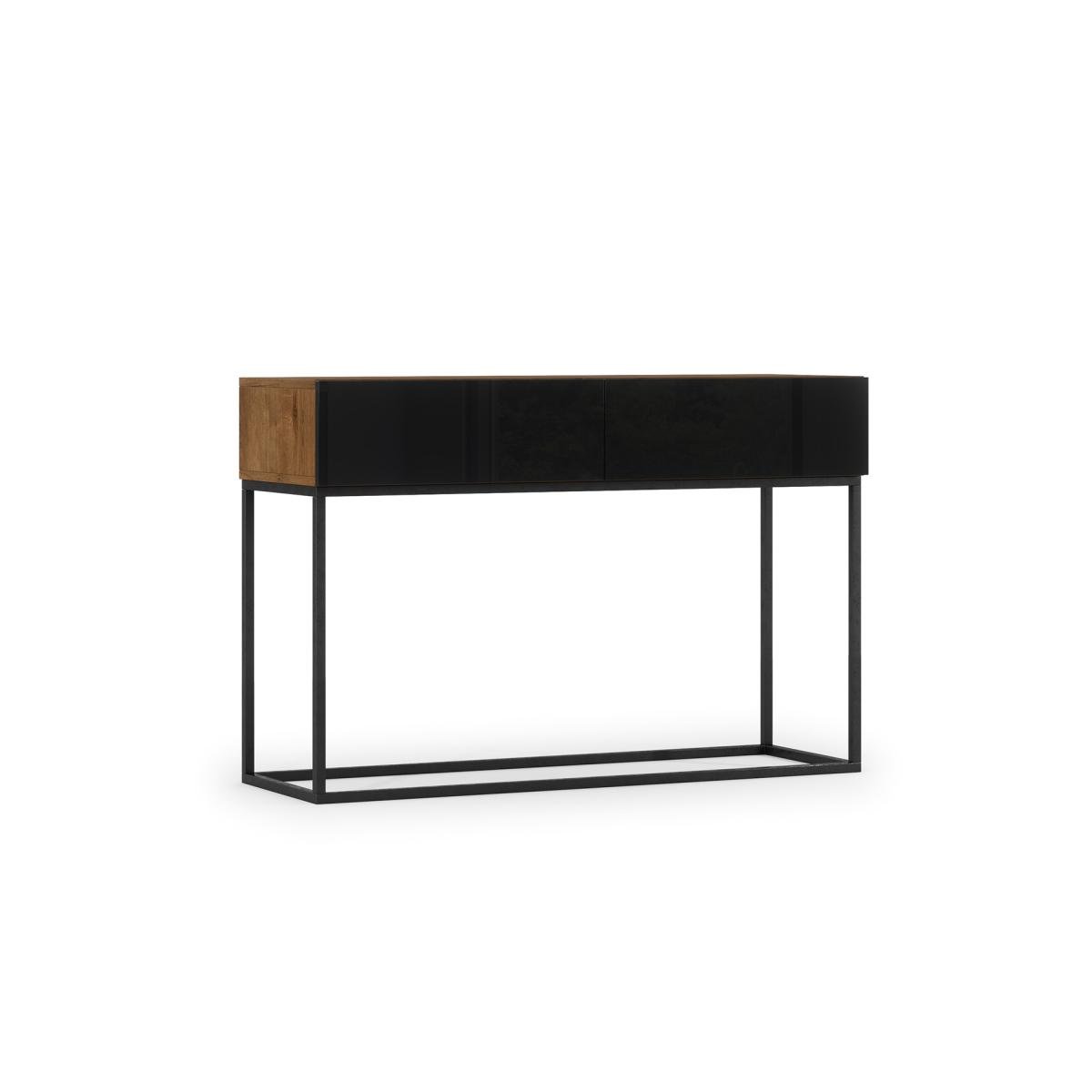 Konsoollaud Avorio 120 Console table Artisan Oak/Black Gloss