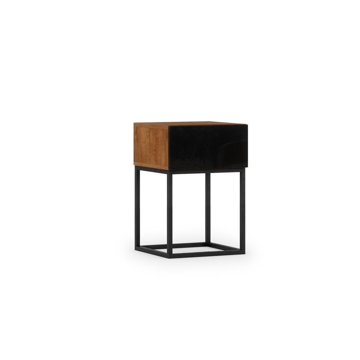 Öökapp Avorio 40 Bedside table Artisan Oak/Black Gloss