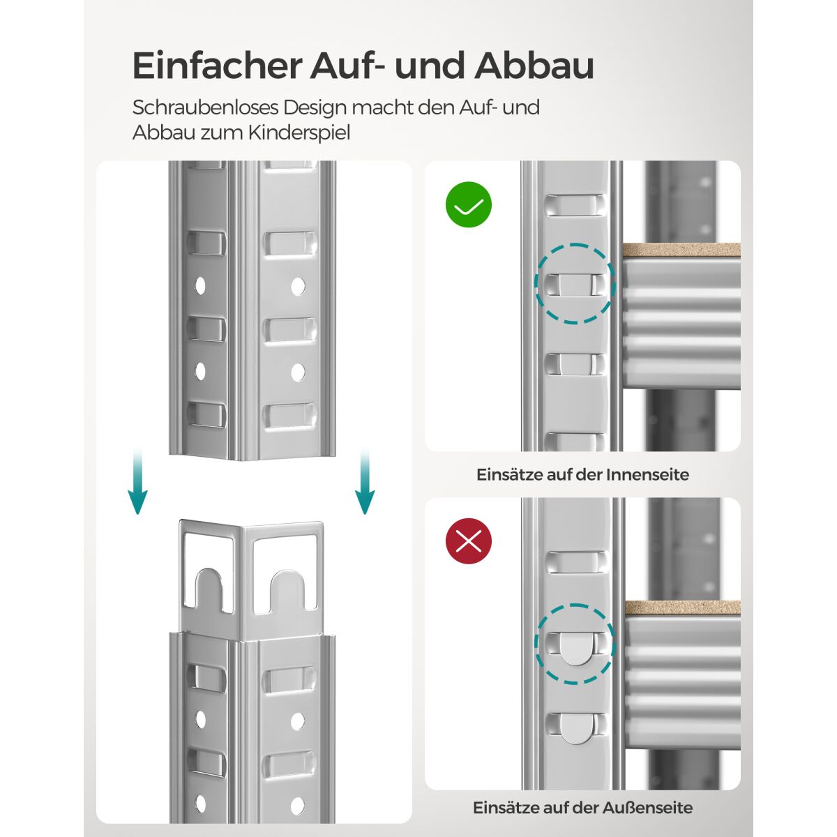 Reguleeritavate riiulitega hoiuriiul, 5 tasandit
