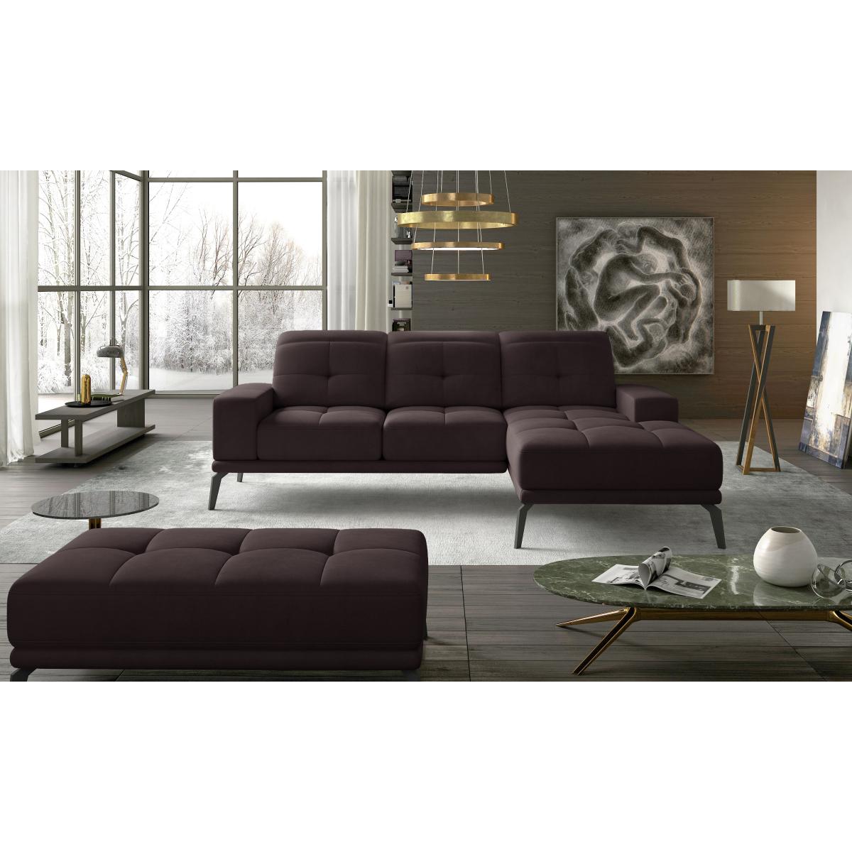 Soft Furniture Sets Corner  Torrense + Pouf – Mat Velvet 29