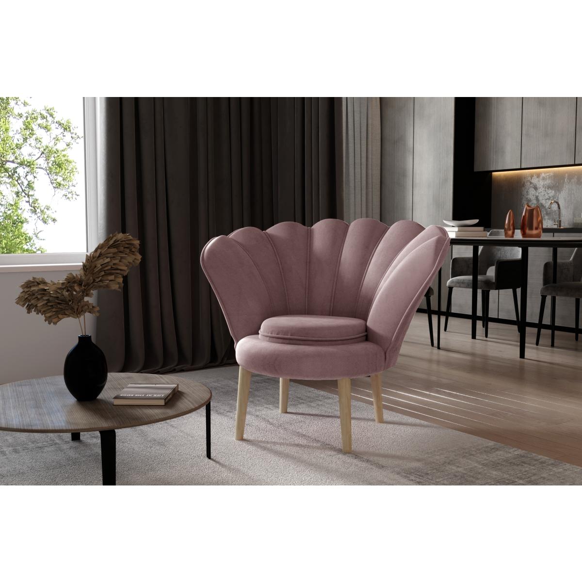 Armchair Vivien 1F – Mat Velvet 63