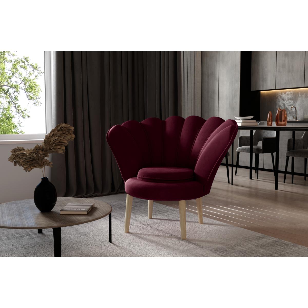 Armchair Vivien 1F – Mat Velvet 68