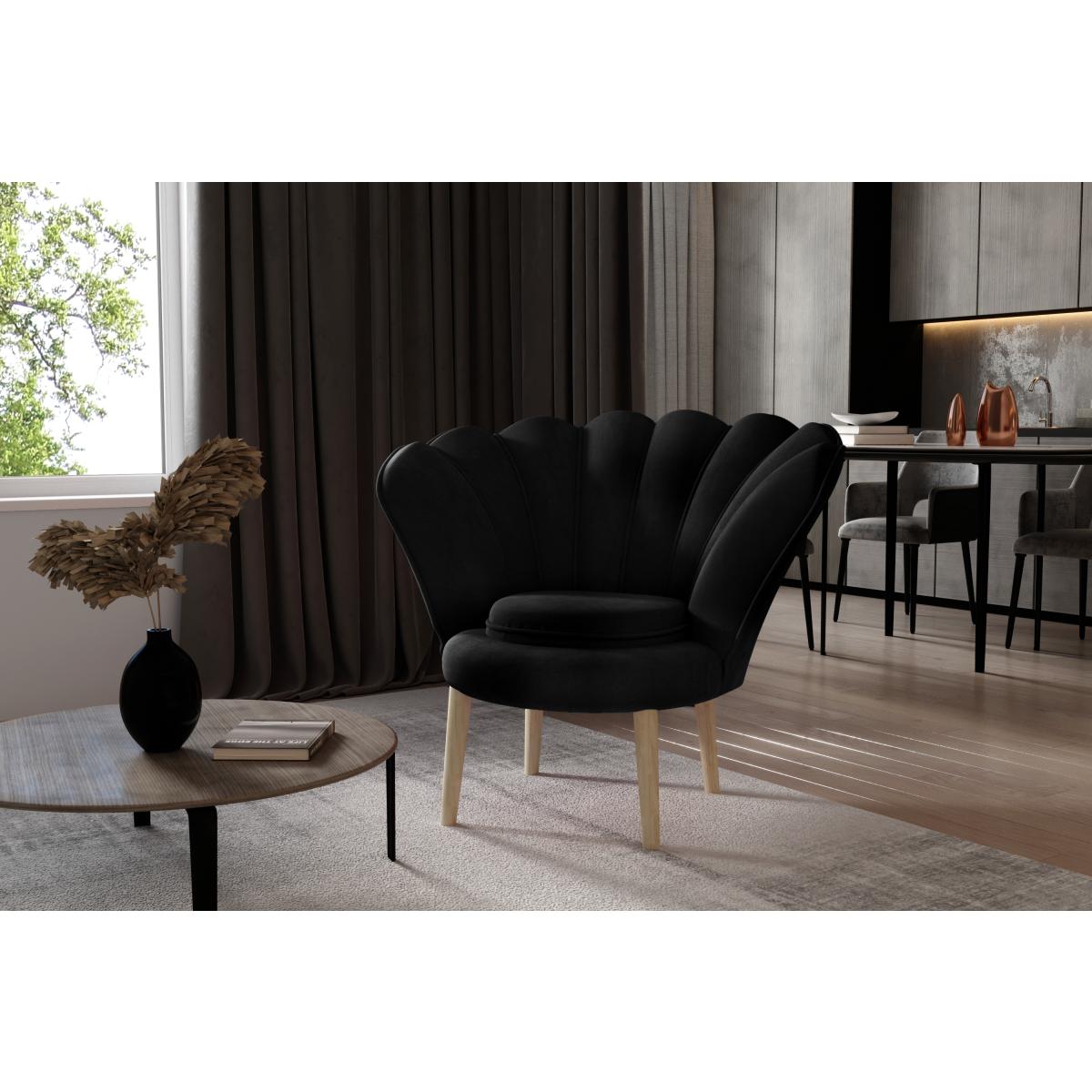 Armchair Vivien 1F – Mat Velvet 99