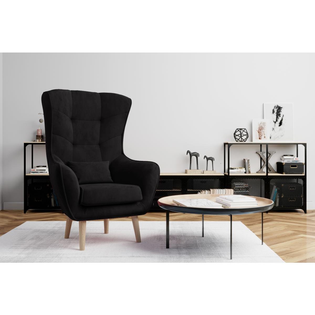 Armchair Arti 1F – Mat Velvet 99