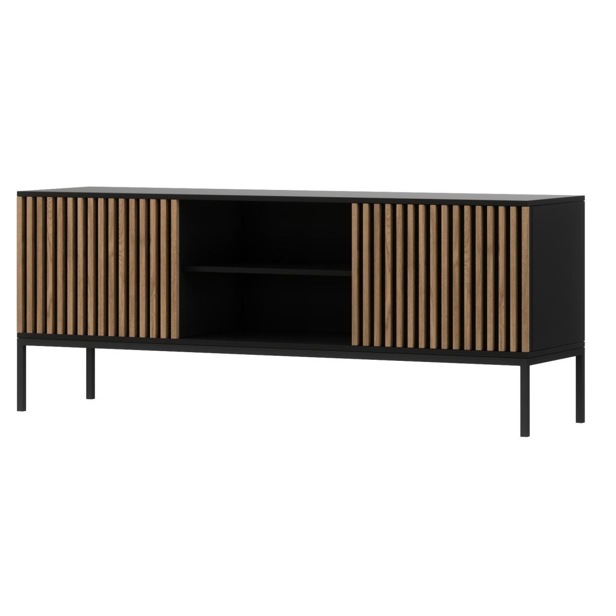 TV-alus Meorati 150 Media cabinet Black/Artisan Oak